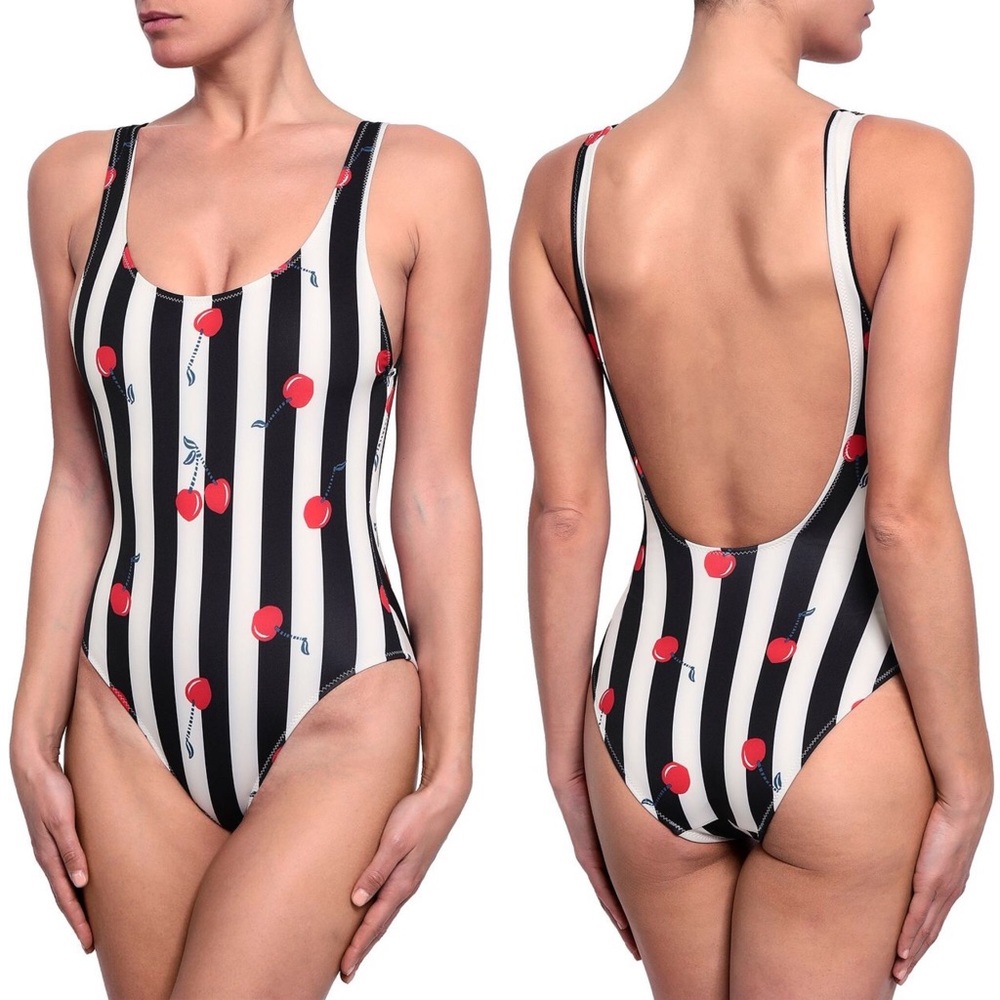 Solid & Striped One Piece Swimsuit The Anne Marie